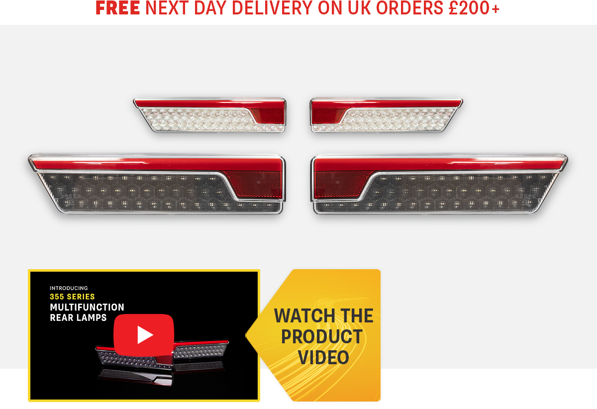 Product Focus - 355 Series Dynamic Rear Combination Lamps